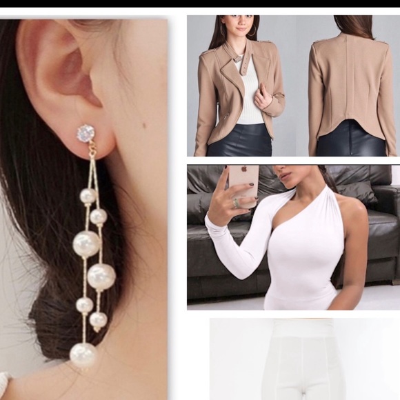 Dainty ~ Pearl Earrings - Picture 2 of 2